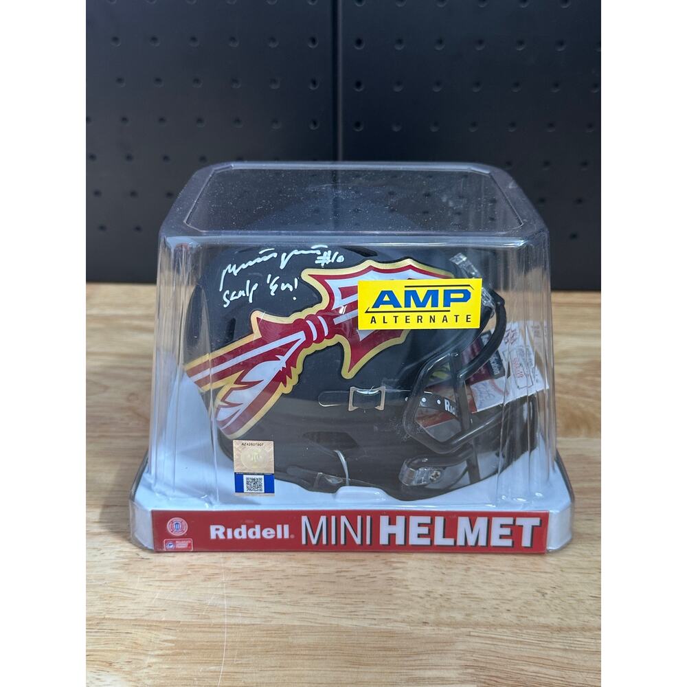 Mckenzie Milton Autographed Mini Helmet JSA COA